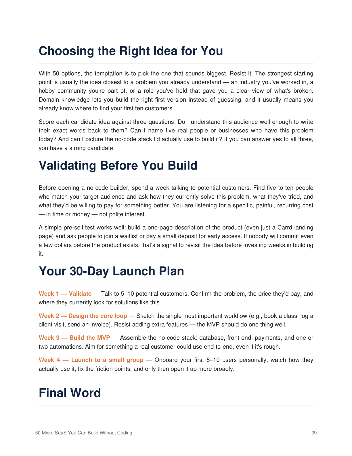 Launch Plan Preview